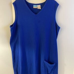 Le cove swim cover up Xl blue rn93677